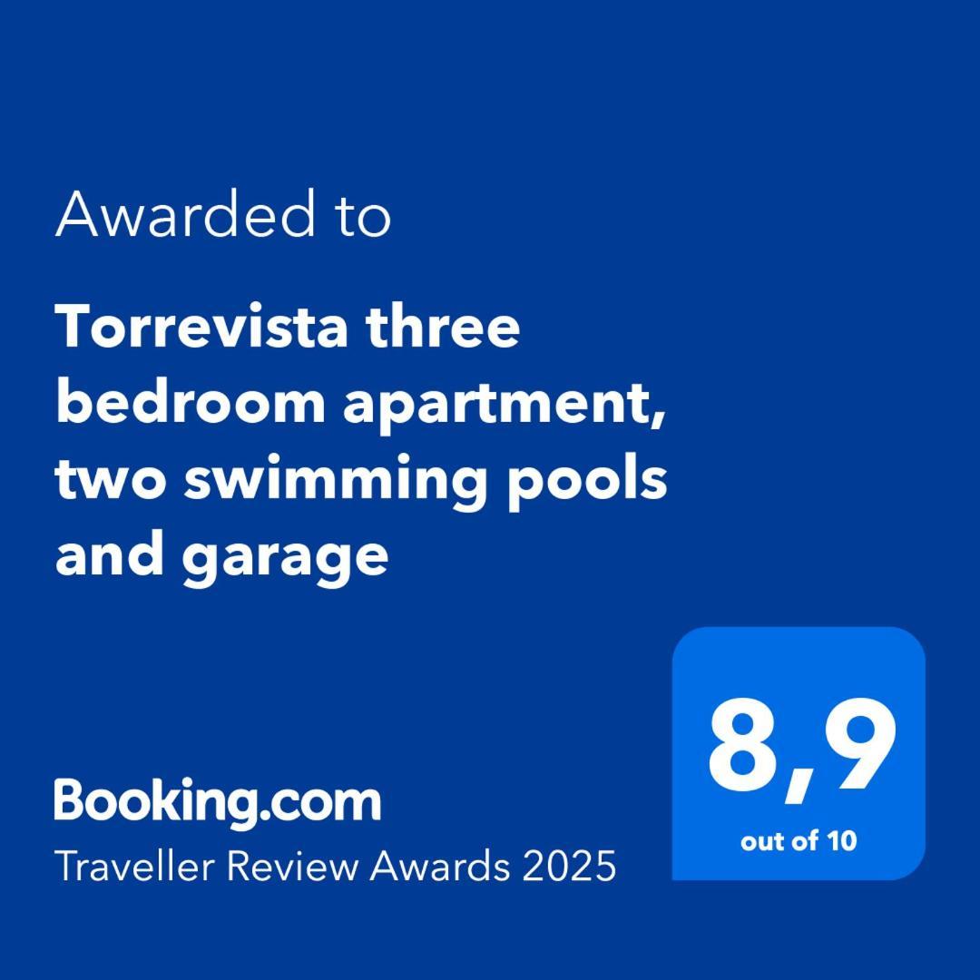 Torrevista Three Bedroom Apartment, Two Swimming Pools And Garage トレビエハ エクステリア 写真